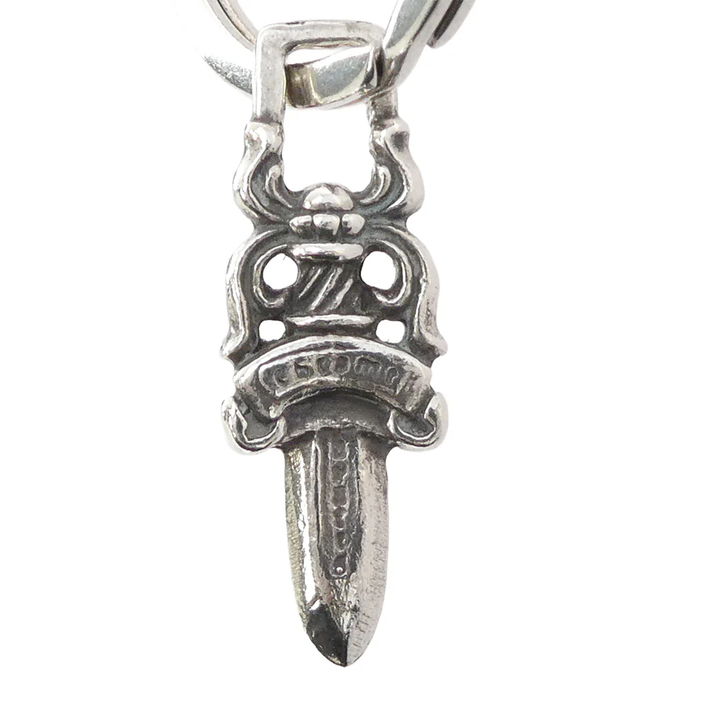 CHROME HEARTS クロムハーツ（原本無） RNG&No5 DGGR #5ダガー キーリング キーホルダー シルバー系【中古】 - Image 4