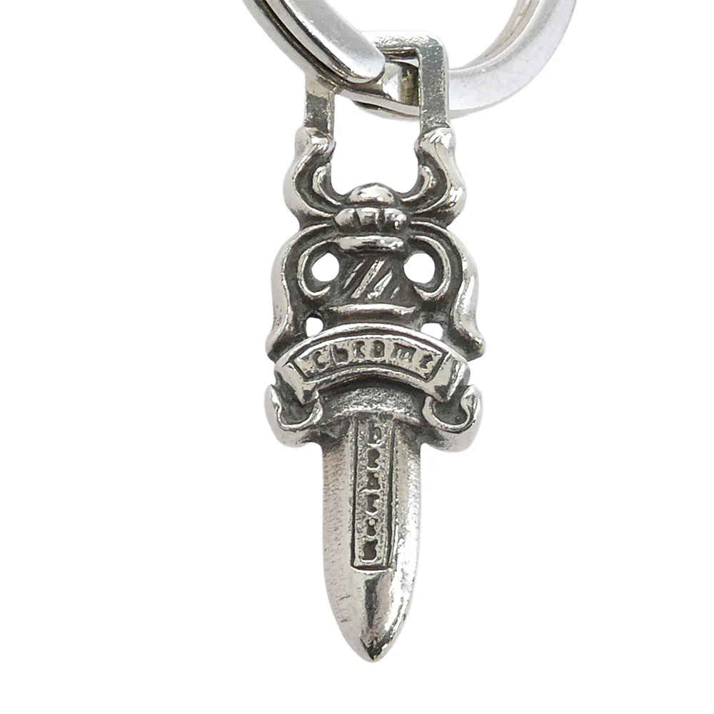 CHROME HEARTS クロムハーツ(原本無) RNG&No5 DGGR #5ダガー キーリング キーホルダー シルバー系【中古】 - Image 3