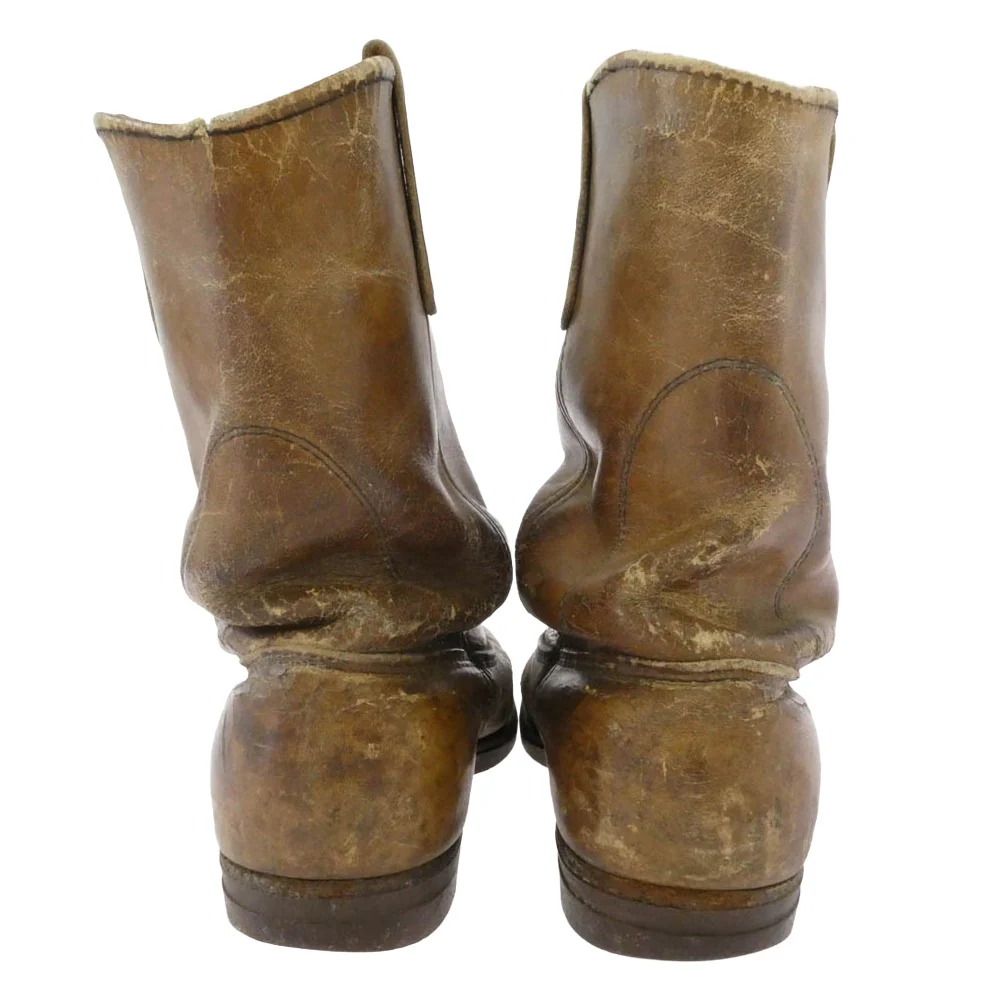 RED WING レッドウィング 70s~80s プリント羽根タグ Pecos Boots ペコスブーツ ブラウン系 25.5cm【中古】 - Image 3