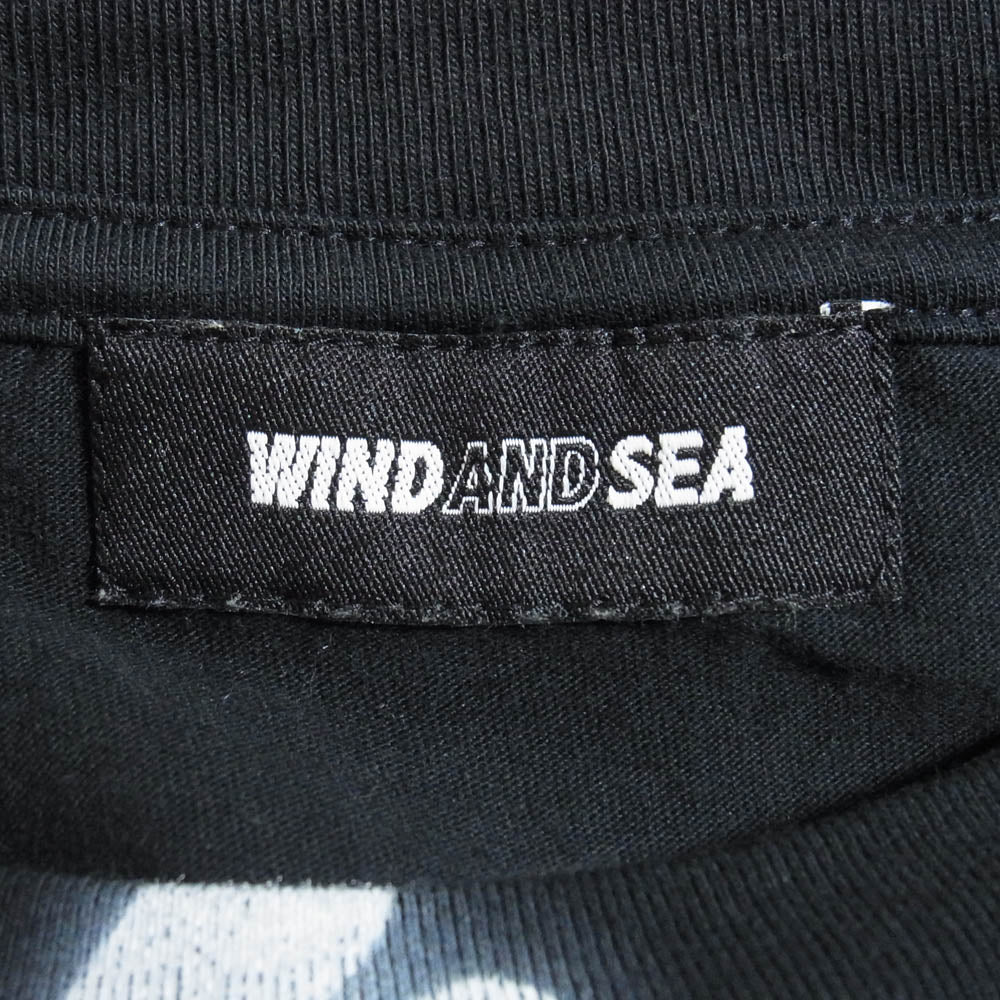 WIND AND SEA ウィンダンシー WDS-ITLIV-02 IT'S A LIVING WDS (SEA) TEE 半袖 Tシャツ ブラック系 S【美品】【中古】 - Image 4