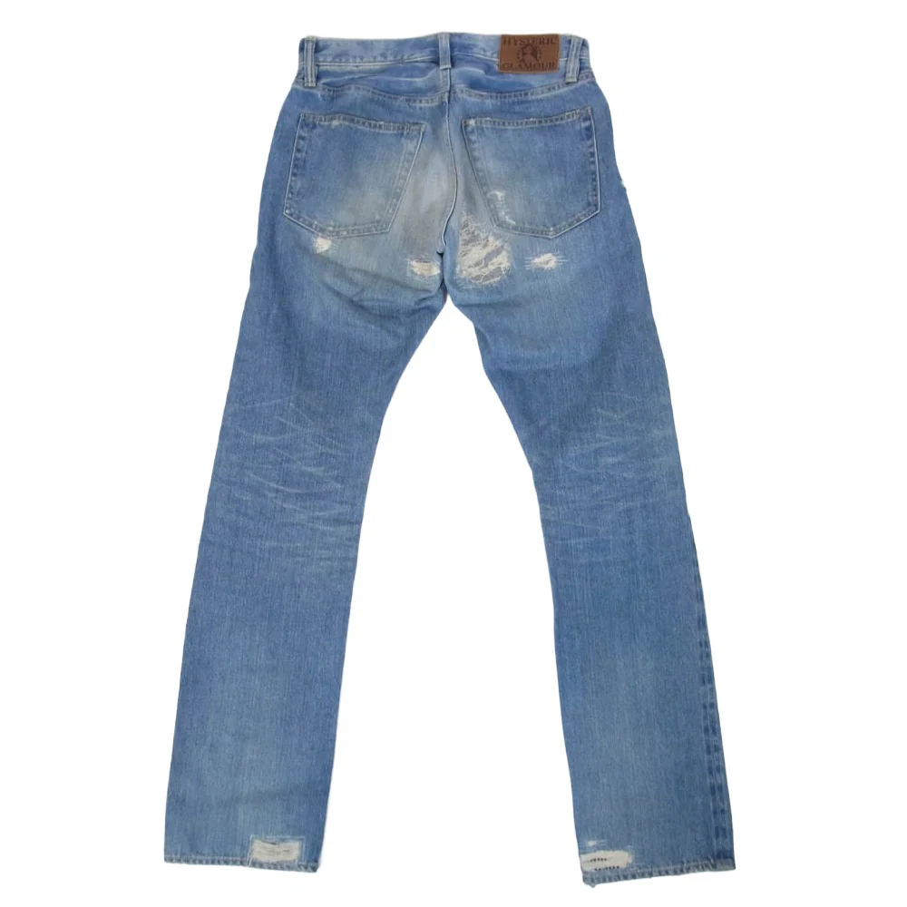 HYSTERIC GLAMOUR ヒステリックグラマー 0253AP02 SP加工 スタッズ ボタンフライ デニム パンツ インディゴブルー系 29【中古】 - Image 2