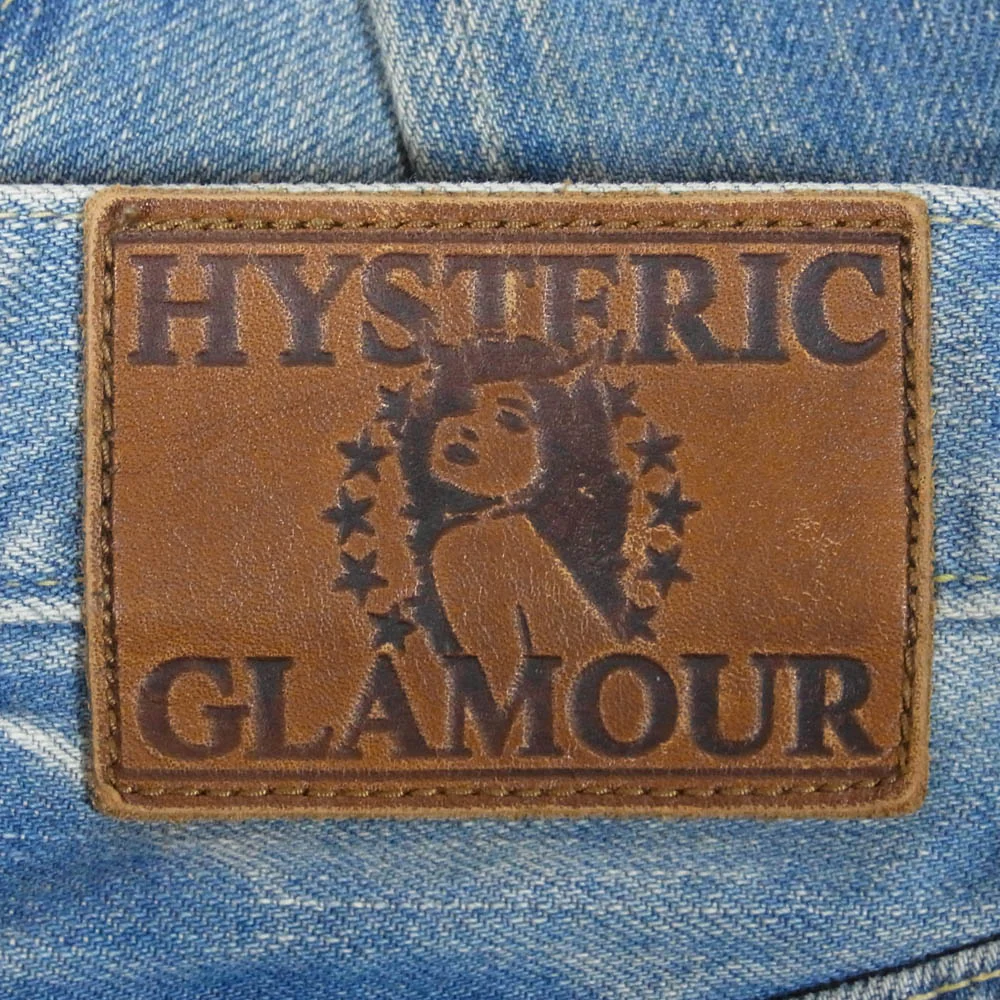 HYSTERIC GLAMOUR ヒステリックグラマー 0253AP02 SP加工 スタッズ ボタンフライ デニム パンツ インディゴブルー系 29【中古】 - Image 3