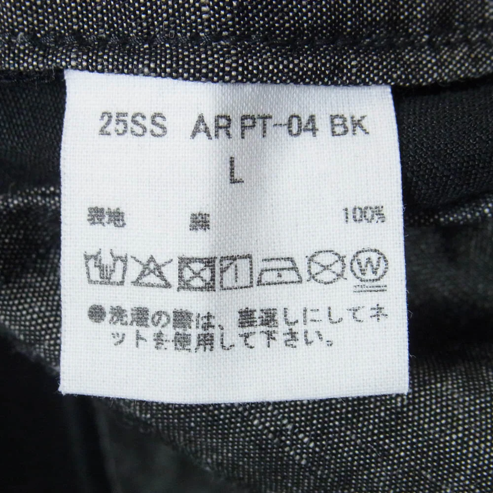 アーチ 25SS M52 リネン パンツ ブラック系 L【中古】 - Image 3