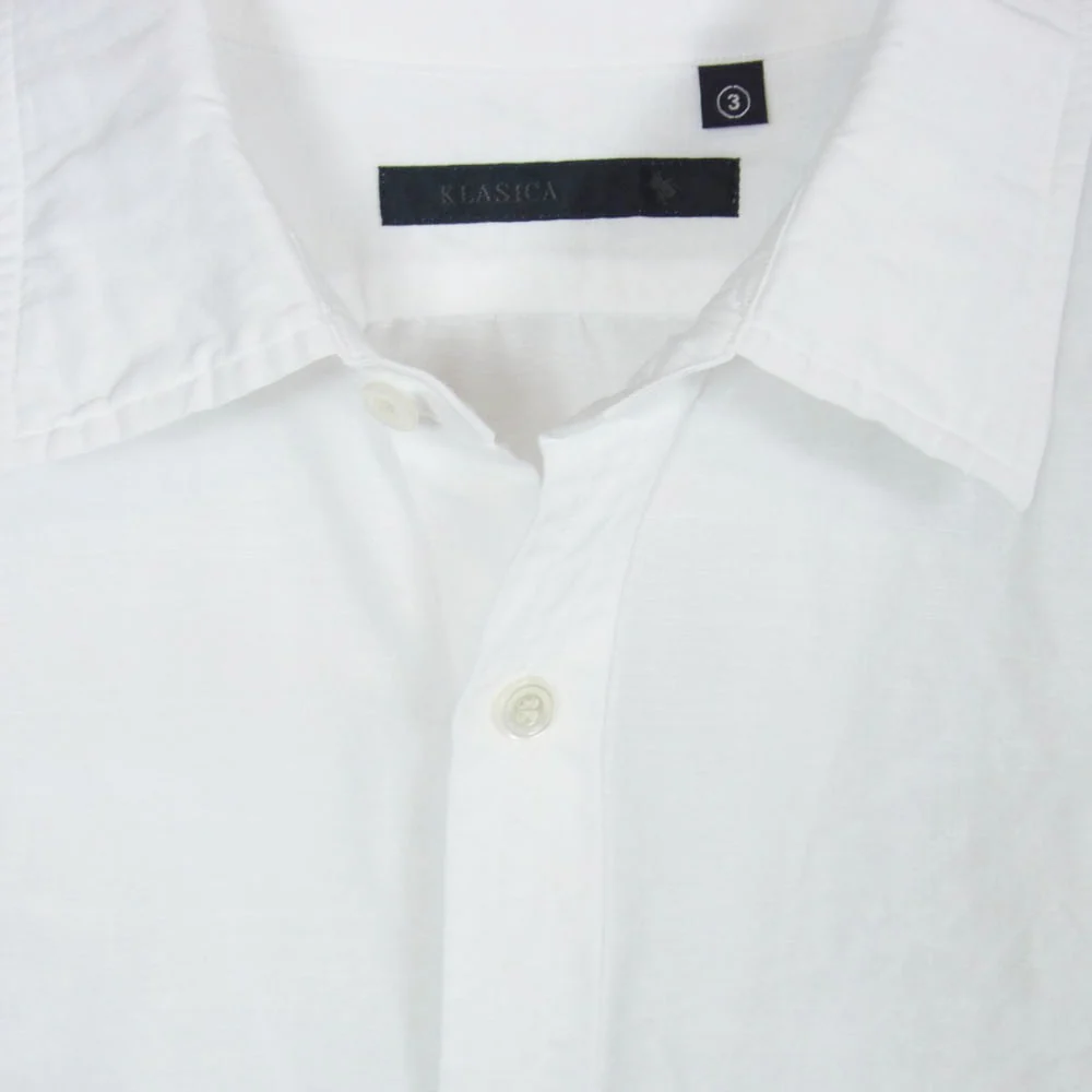 クラシカ アーチ別注 長袖 ヘンプ シャツ ホワイト系 3【中古】 - Image 3