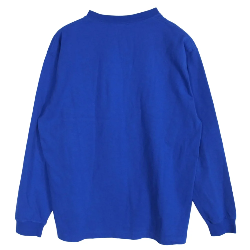 THE NORTH FACE ノースフェイス NT32443 Nuptse Cotton Tee ロングスリーブ ヌプシ コットン 長袖 Tシャツ カットソー ブルー系 L【中古】 - Image 2