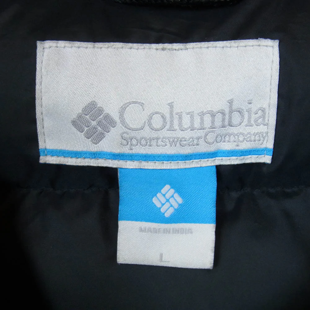 Columbia コロンビア 222 WE1250 牛革 ワッペン付 ファー着脱可 中綿 ジャケット アウター ブラック系 L【中古】 - Image 5