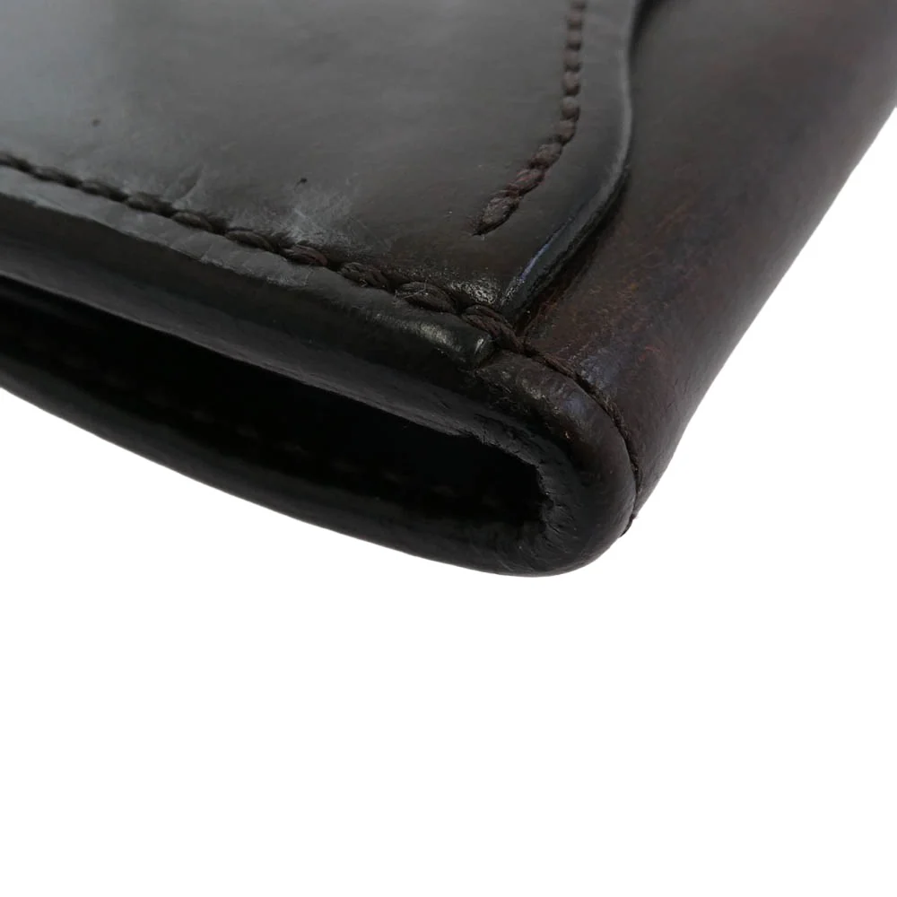 WILDSWANS ワイルドスワンズ TONGUE SHELL CORDOVAN TONGUE シェルコードバン タング 多機能 コインケース ミニウォレット ダークブラウン系【中古】 - Image 7