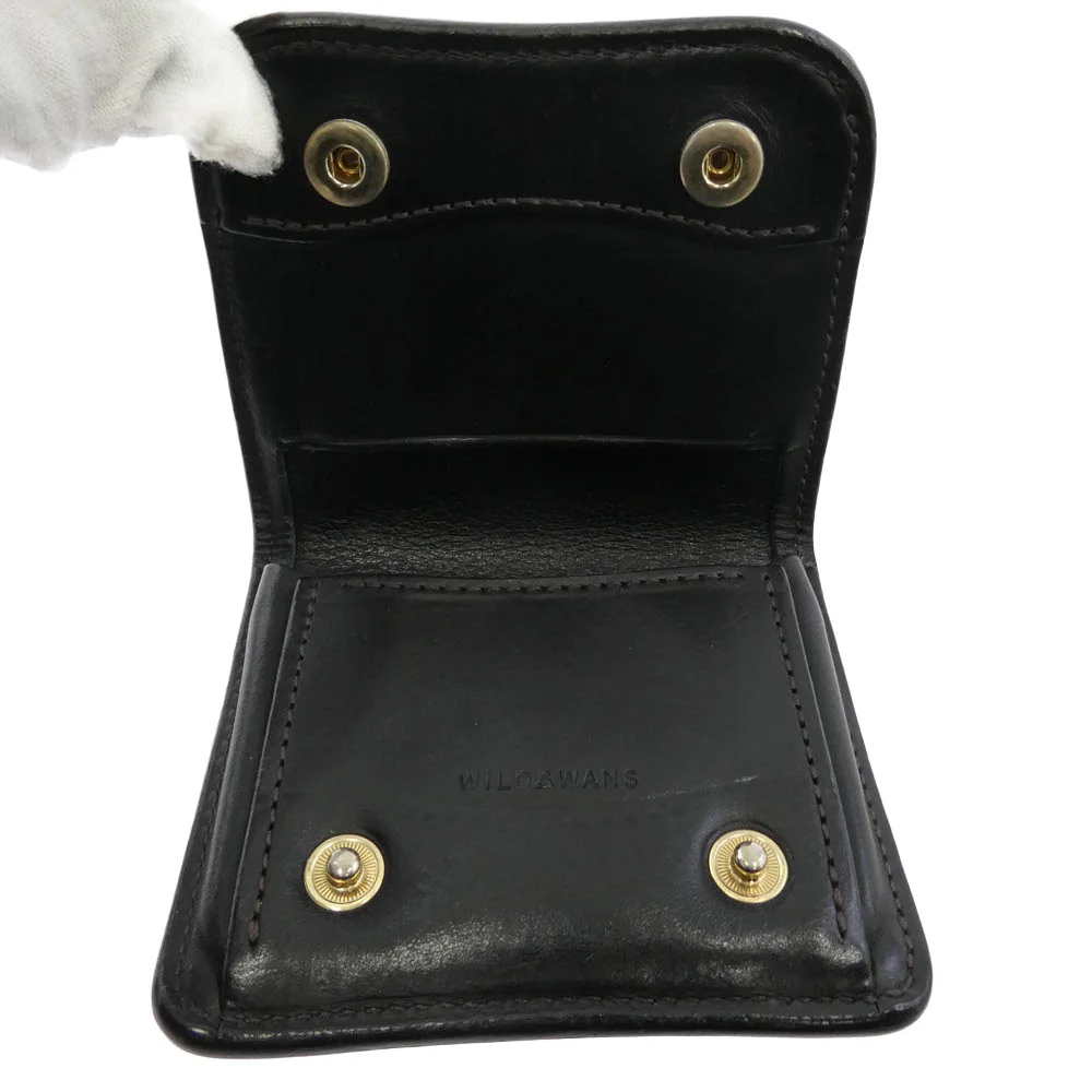 WILDSWANS ワイルドスワンズ PALM-V2 SHELL CORDOVAN パーム シェルコードバン ミニ ウォレット 財布 ダークブラウン系【中古】 - Image 4