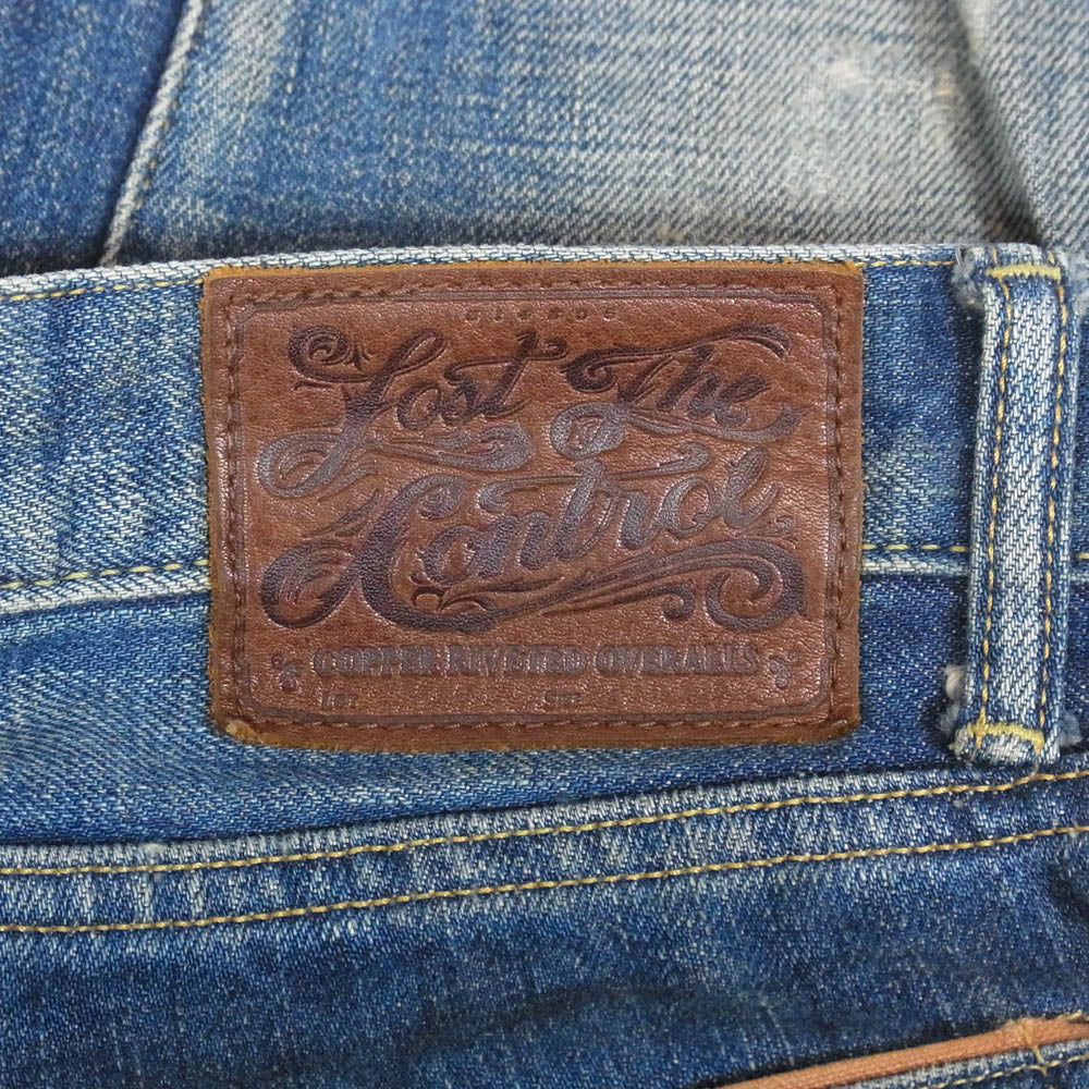 LOST CONTROL ロストコントロール DP-51 Tight Straight 5P Pants タイト ストレート デニム パンツ インディゴブルー系 30【中古】 - Image 4