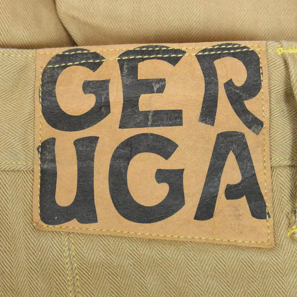 GERUGA ã²ã«ã¬ GR-P-82 VERTICAL PANTS HERINGBONE ãŽã¡ãŒãã£ã«ã« ããªã³ããŒã³ ãã³ã ããŒãžã¥ç³» 32ãäžå€ã - Image 4
