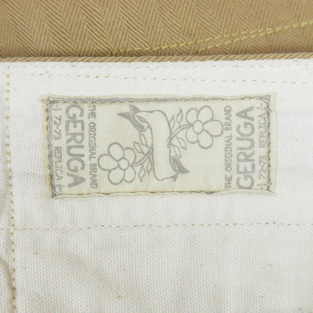 GERUGA ã²ã«ã¬ GR-P-82 VERTICAL PANTS HERINGBONE ãŽã¡ãŒãã£ã«ã« ããªã³ããŒã³ ãã³ã ããŒãžã¥ç³» 32ãäžå€ã - Image 5