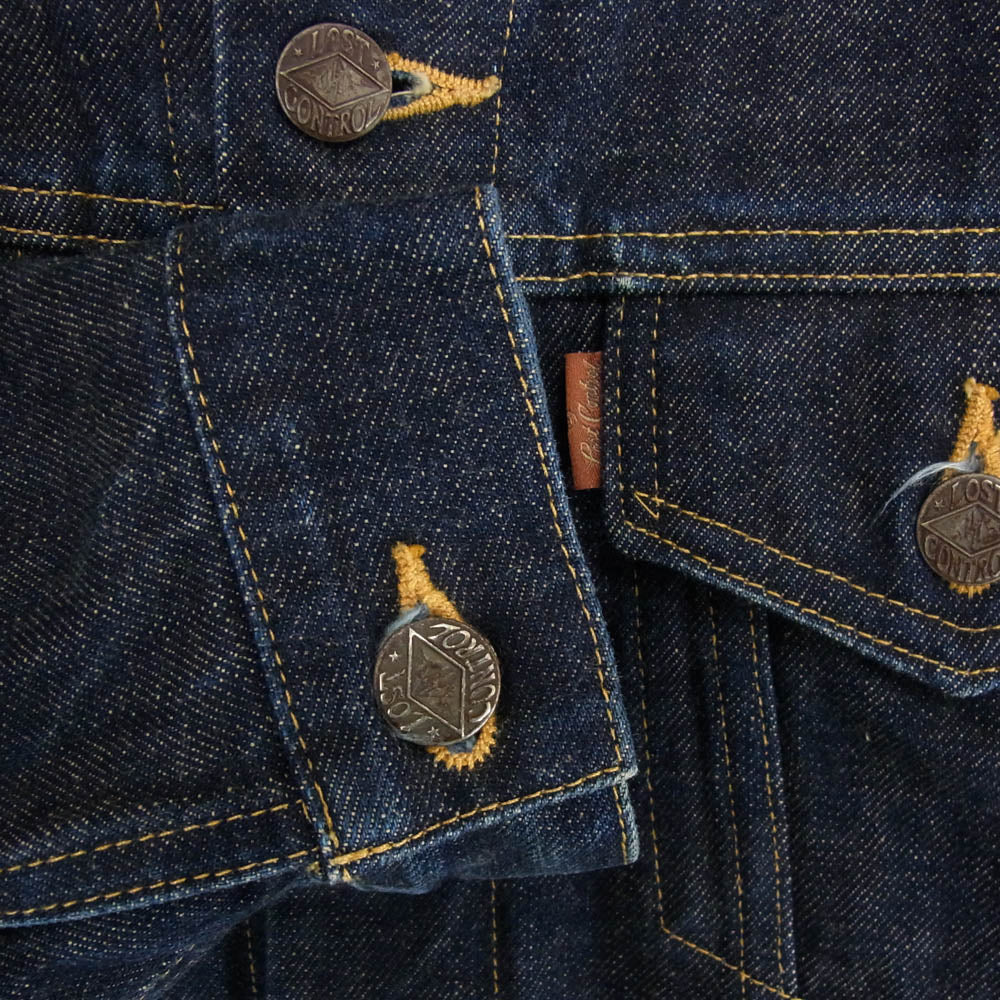 LOST CONTROL ロストコントロール L15A3-4018 3RD Denim JK サード デニム ジャケット インディゴブルー系 サイズ表記無【中古】 - Image 4