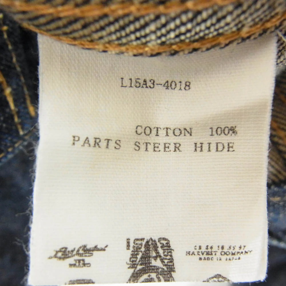 LOST CONTROL ロストコントロール L15A3-4018 3RD Denim JK サード デニム ジャケット インディゴブルー系 サイズ表記無【中古】 - Image 6