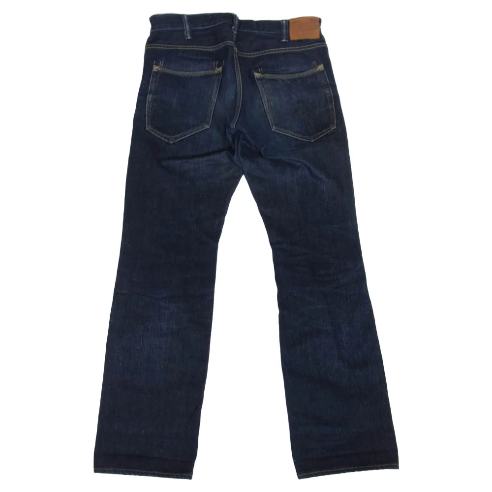 GERUGA ゲルガ GR-P-04D LOOSE STRAIGHT DENIM PANTS ボタンフライ セルビッチ 片耳 ルーズ ストレート デニム パンツ インディゴブルー系 32【中古】 - Image 2