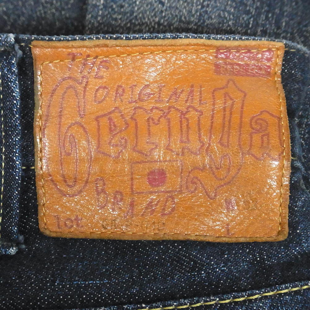 GERUGA ゲルガ GR-P-04D LOOSE STRAIGHT DENIM PANTS ボタンフライ セルビッチ 片耳 ルーズ ストレート デニム パンツ インディゴブルー系 32【中古】 - Image 4