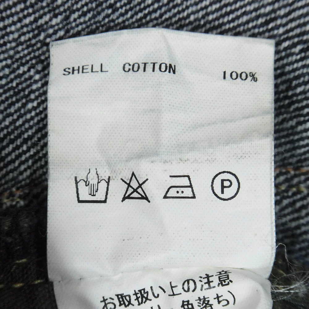 GERUGA ゲルガ GR-P-04D LOOSE STRAIGHT DENIM PANTS ボタンフライ セルビッチ 片耳 ルーズ ストレート デニム パンツ インディゴブルー系 32【中古】 - Image 5