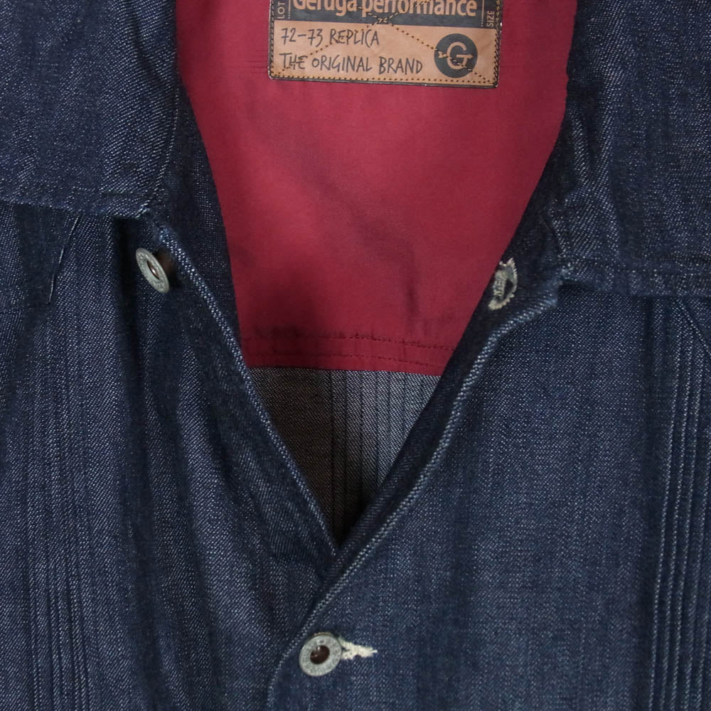 GERUGA ゲルガ GR-J-97 4P PIN TUCK JACKET ピンタック デニム ジャケット インディゴブルー系 4【中古】 - Image 3