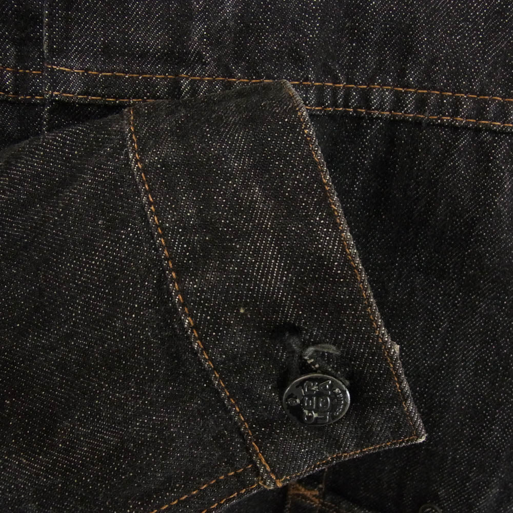 GERUGA ゲルガ GR-J-01B 1ST DENIM JACKET デニム ジャケット ブラック系 サイズ表記無【中古】 - Image 4