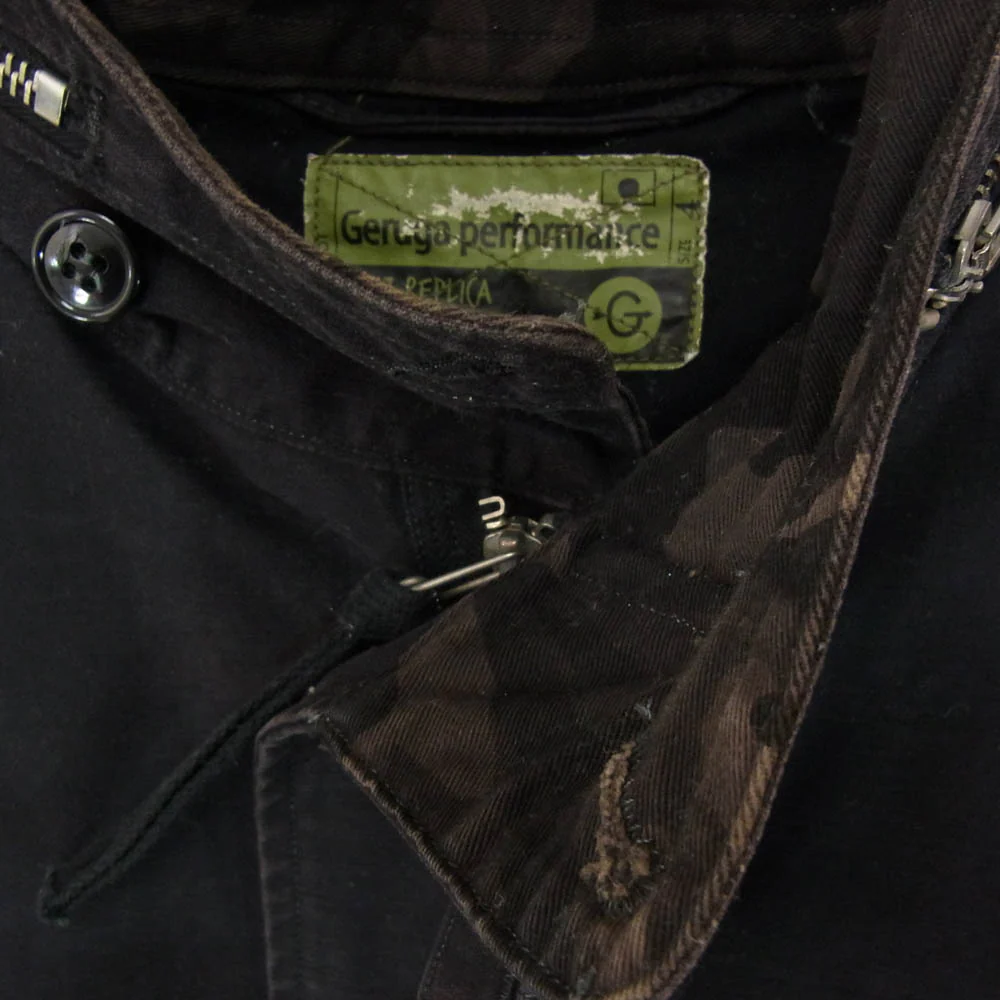 GERUGA ゲルガ GR-J-86 WIND SHELL JKT 迷彩 カモ ロゴ ミリタリー ジャケット ブラック系 4【中古】 - Image 3