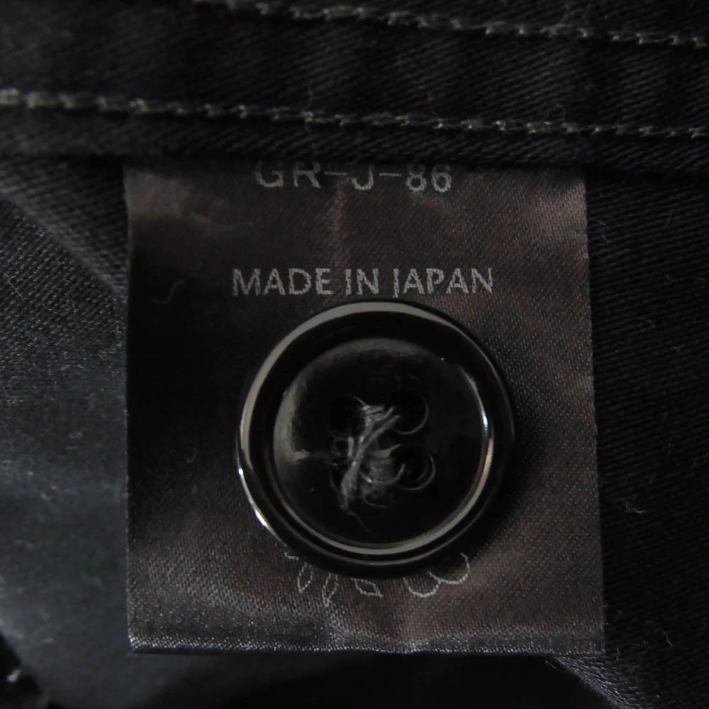 GERUGA ゲルガ GR-J-86 WIND SHELL JKT 迷彩 カモ ロゴ ミリタリー ジャケット ブラック系 4【中古】 - Image 6