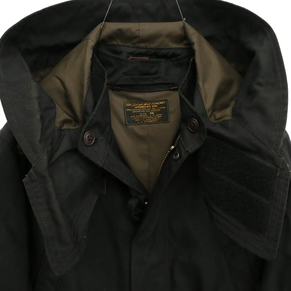 LOST CONTROL ロストコントロール L17A2-4013 Fishtail Parka フィッシュテール パーカ ジャケット モッズコート ブラック系 ブラウン系 38【中古】 - Image 3