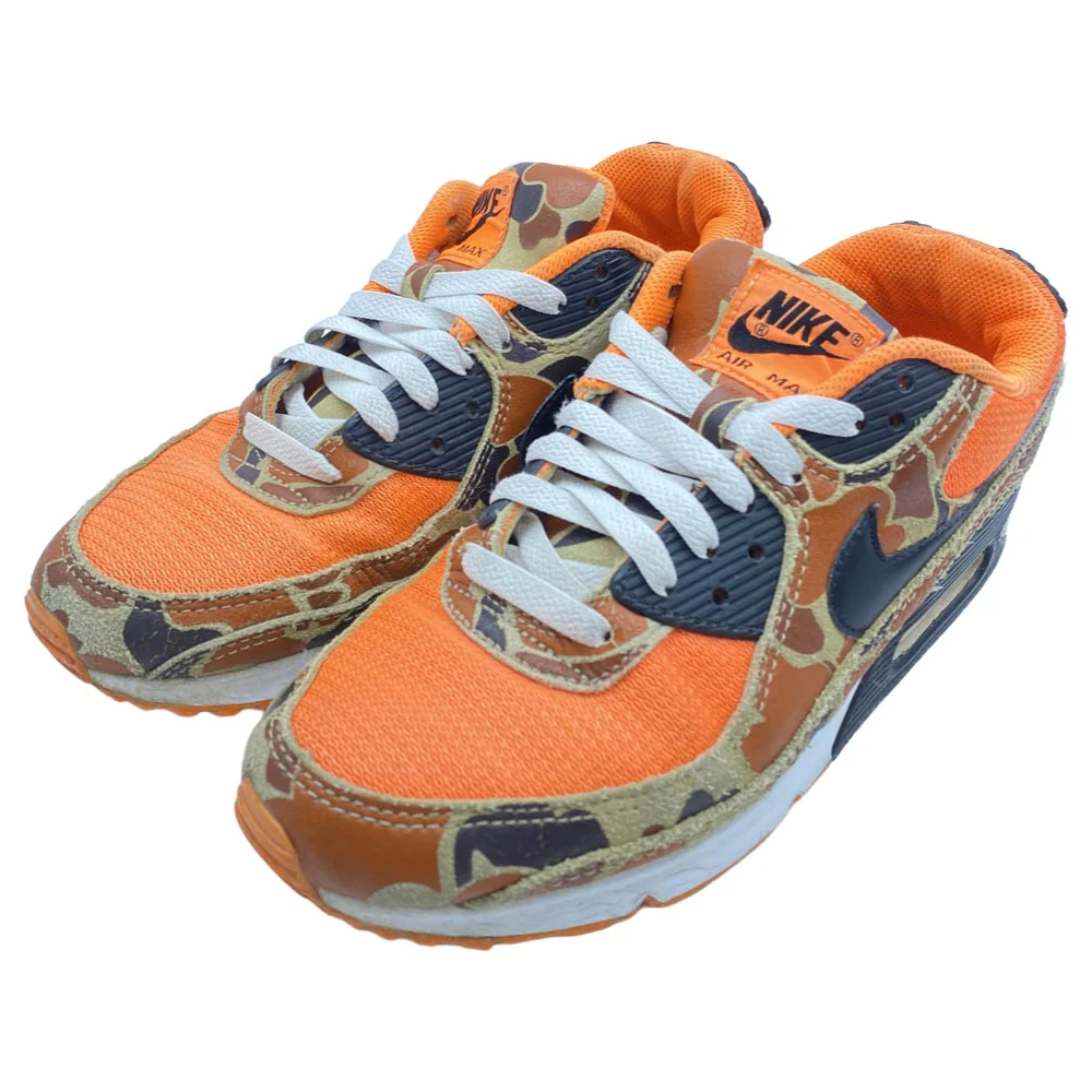 NIKE ナイキ CW4039-800 Air Max 90 Orange Camo エアマックス90 オレンジカモ ローカットスニーカー オレンジ系 25.5cm【中古】 - Image 2