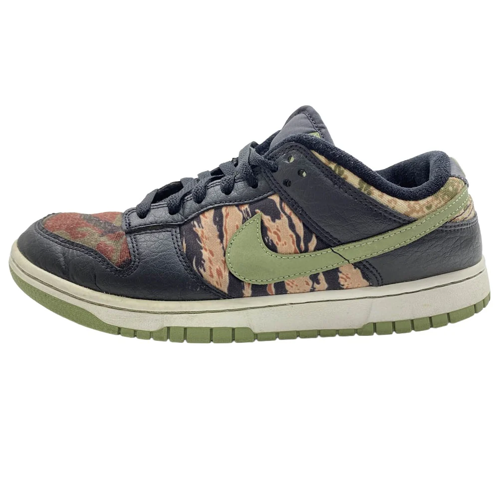 NIKE ナイキ DH0957-001 Dunk Low SE Black Multi Camo ダンク ロー SE ブラック マルチカモ ローカットスニーカー カーキ系 26cm【中古】