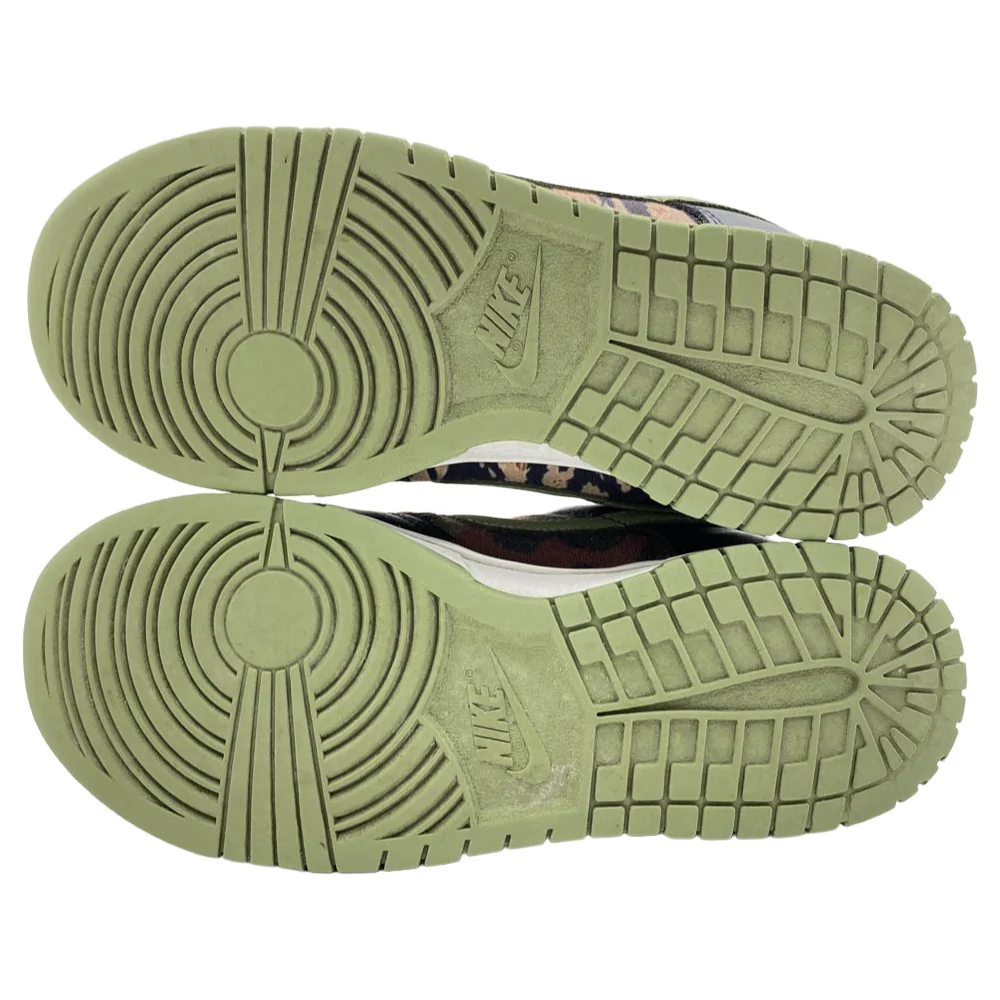 NIKE ナイキ DH0957-001 Dunk Low SE Black Multi Camo ダンク ロー SE ブラック マルチカモ ローカットスニーカー カーキ系 26cm【中古】 - Image 6