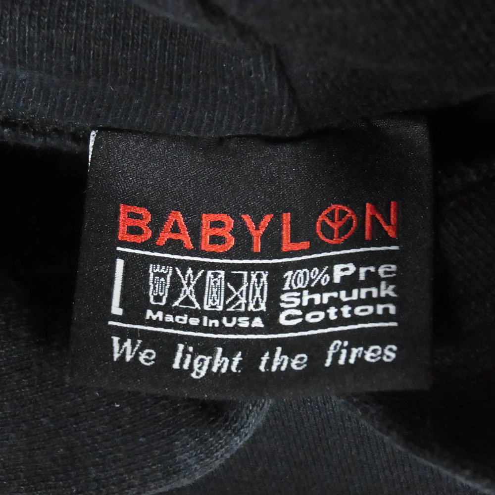 Wasted Youth ウェイステッドユース × BABYLON バビロン PULLOVER HOODIE ロゴ プルオーバー フーディー パーカー ブラック系 L【中古】 - Image 5
