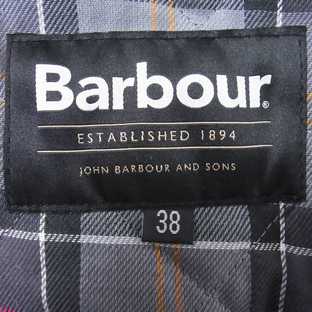 Barbour バブアー mli0001 bk91 QUILTED WAISTCOAT ZIP IN LINER キルティング ベスト ジレ ブラック系 38【中古】 - Image 4