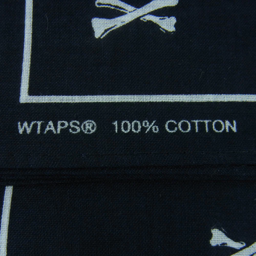 WTAPS ダブルタップス 20SS 201WVDT-AC01 BANDANA クロスボーン バンダナ ブラック系【中古】 - Image 3