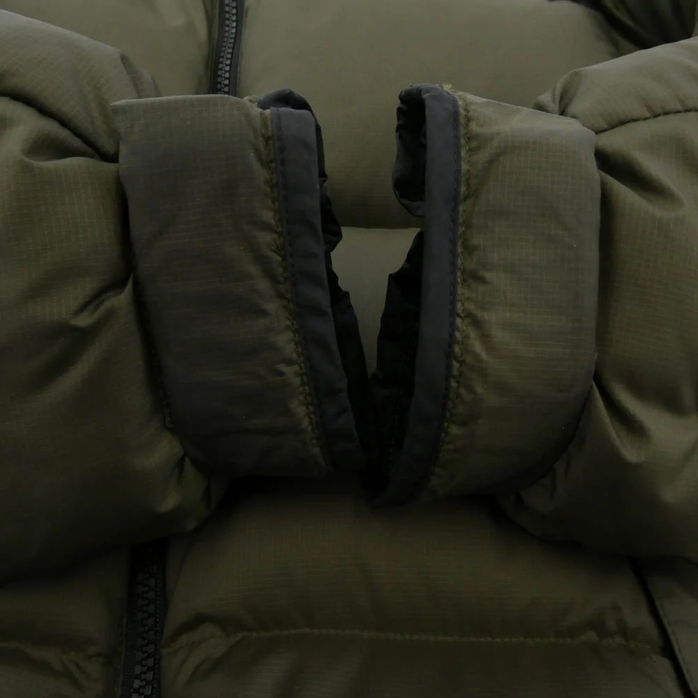 THE NORTH FACE ノースフェイス ND92335 Nuptse Jacket ヌプシ ダウン ジャケット カーキ系 ブラック系 S【中古】 - Image 6