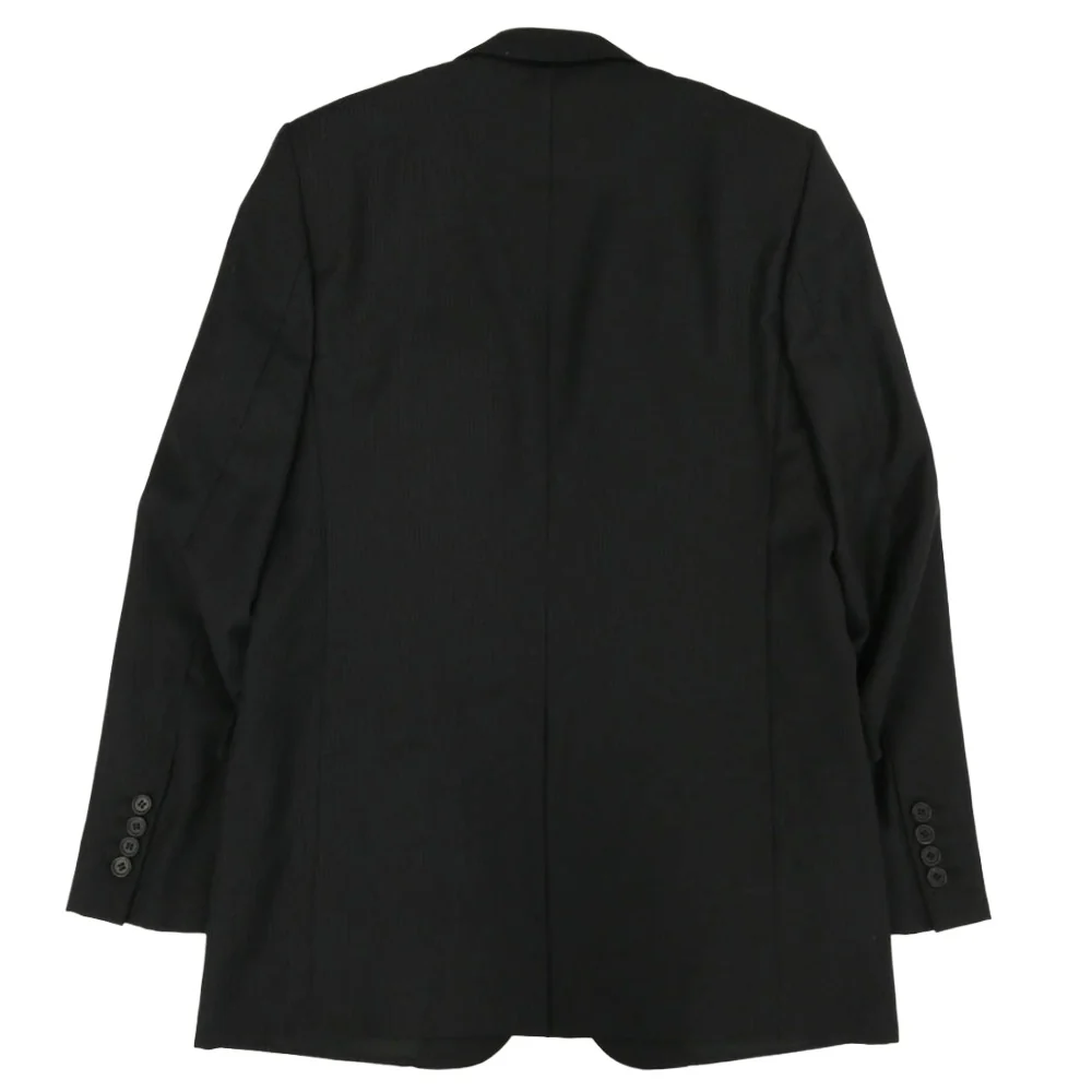 DIOR HOMME ディオールオム 08SS 8E3170450624 ウール ストライプ 2B シングル テーラード ジャケット スラックス パンツ セットアップ ブラック系 50【中古】 - Image 3