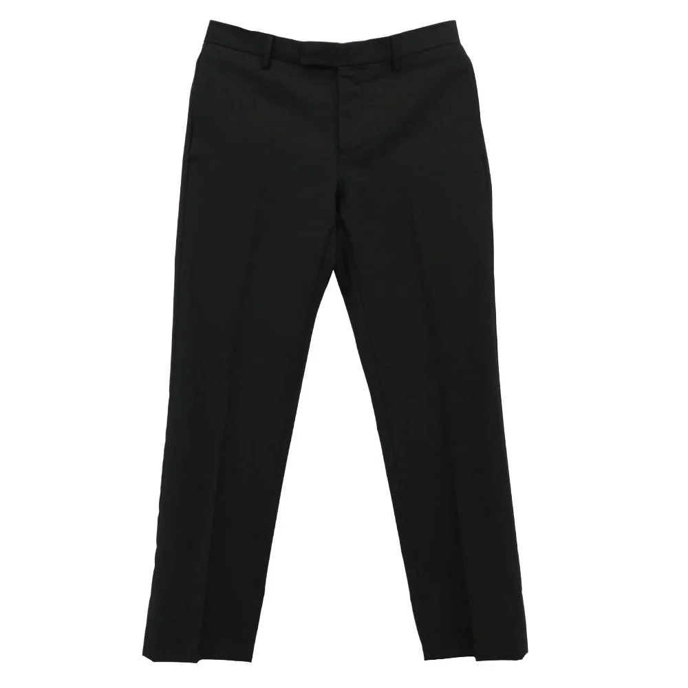 DIOR HOMME ディオールオム 08SS 8E3170450624 ウール ストライプ 2B シングル テーラード ジャケット スラックス パンツ セットアップ ブラック系 50【中古】 - Image 4