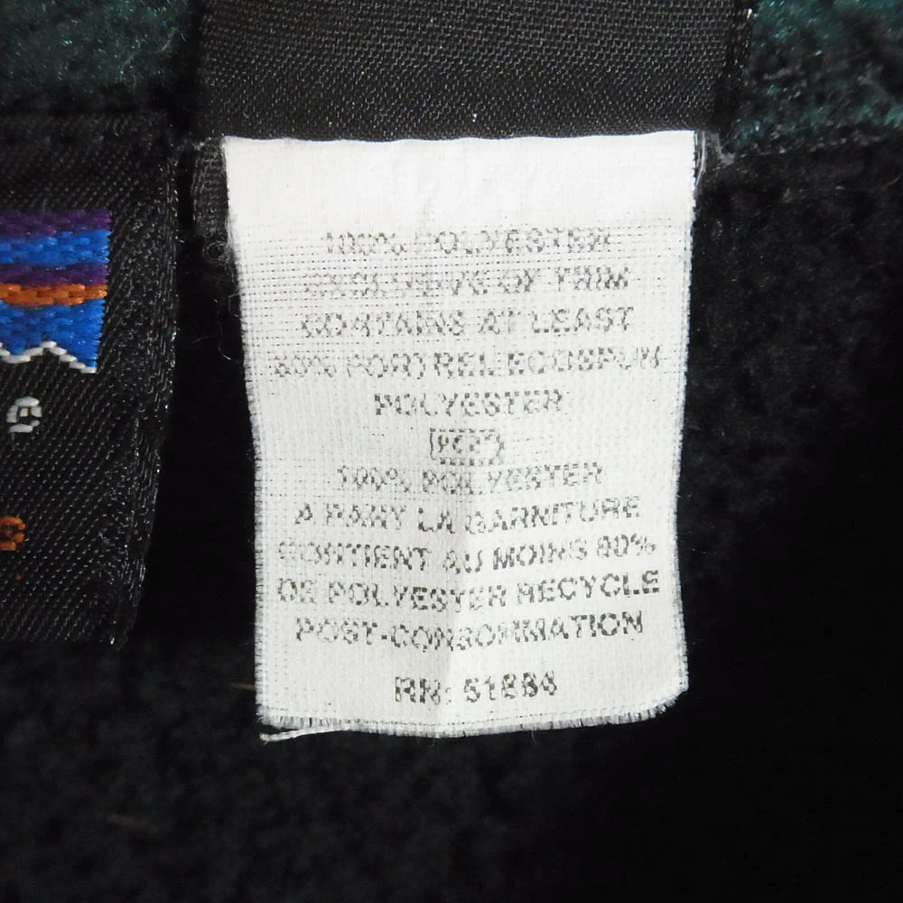 patagonia パタゴニア 25182 97年製 USA製 SYNCHILLA シンチラ フリースベスト ブラック系 XL【中古】 - Image 5