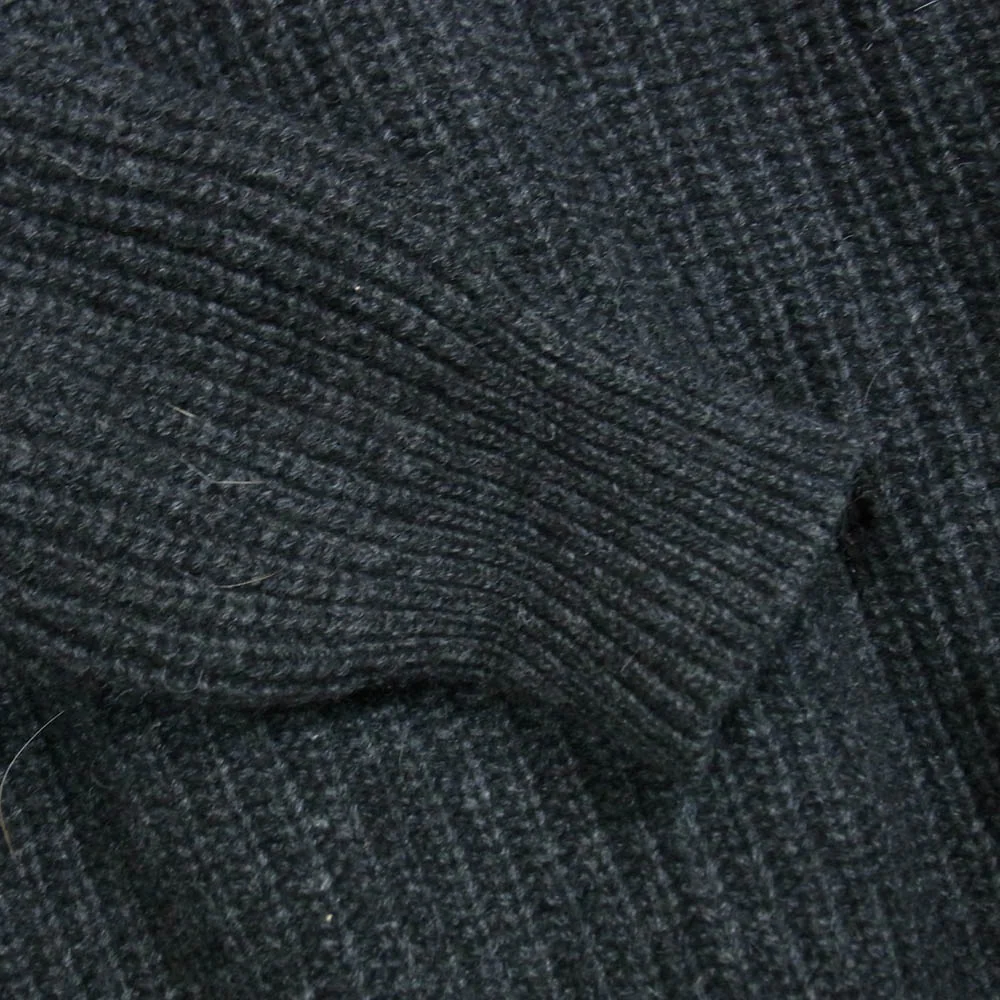 エビコン 25AW WARREN SCOTT CREWNECK KNIT ウォーレンスコット 畦編み 5GG クルーネック ニット ブラック系 2【中古】 - Image 4