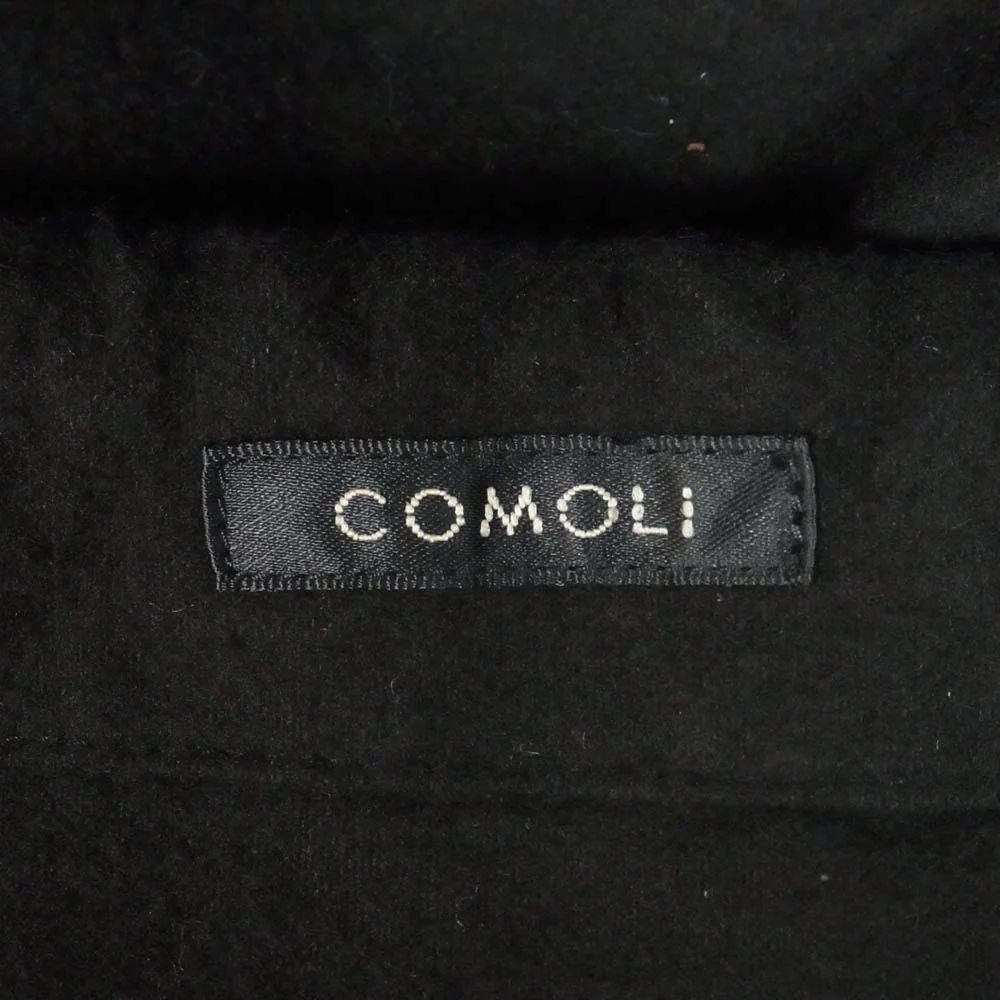 COMOLI コモリ 25AW C03-07008 コットンネル ポーチ 巾着 ドローストリング バッグ ブラック系【中古】 - Image 5