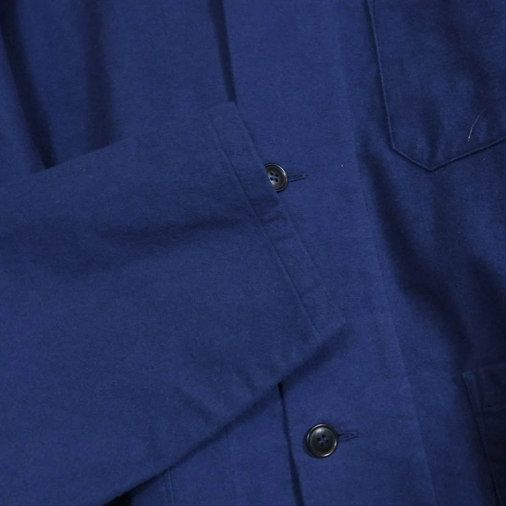 COMOLI コモリ 22AW W03-01019 コットンネル ワークジャケット カバーオール ROYAL BLUE 2【中古】 - Image 4