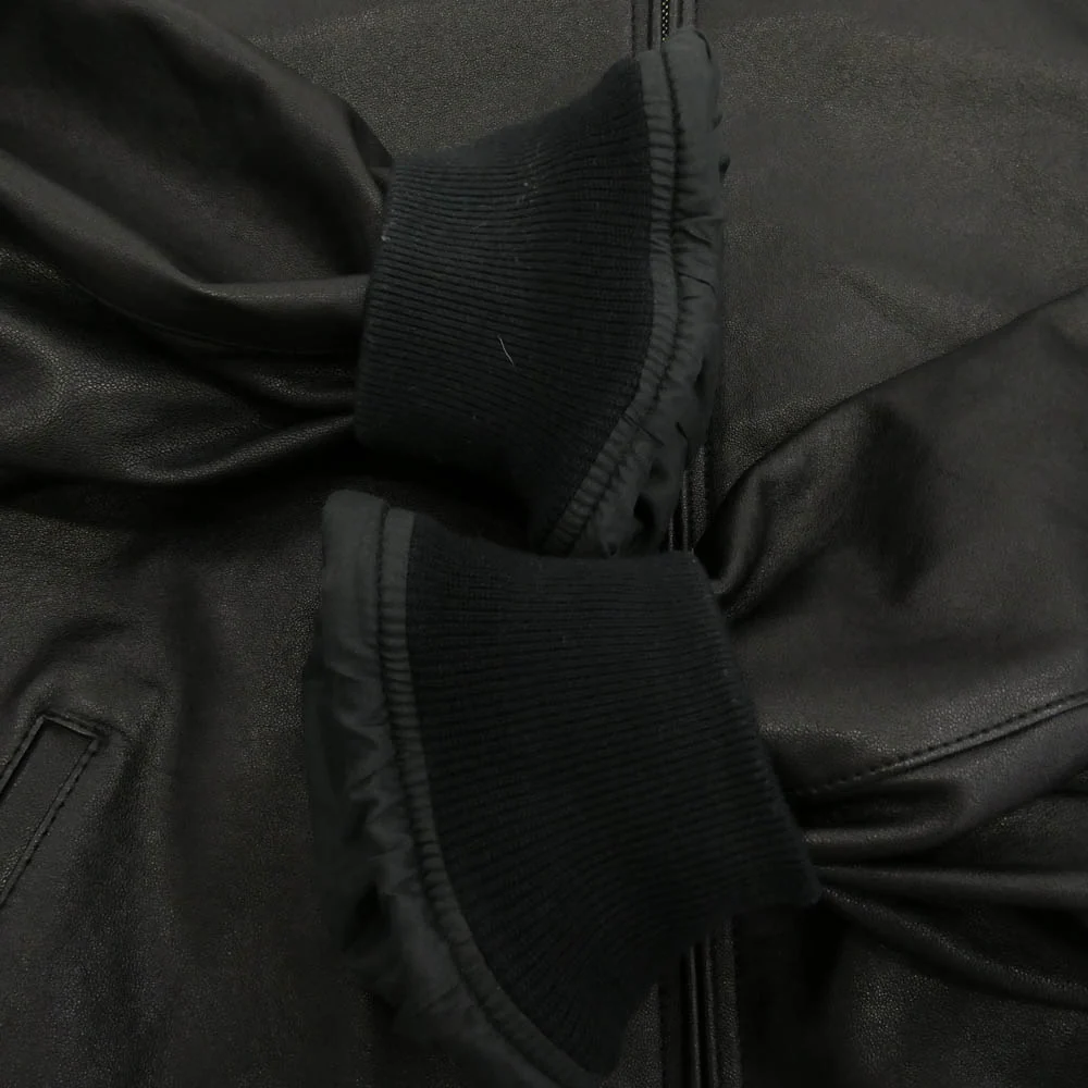 ヘリル 26SS 26-011-HL-8060-10 Lamb Leather Weekend Jacket ラムレザー ウィークエンド ジャケット ブラック系 1【中古】 - Image 4