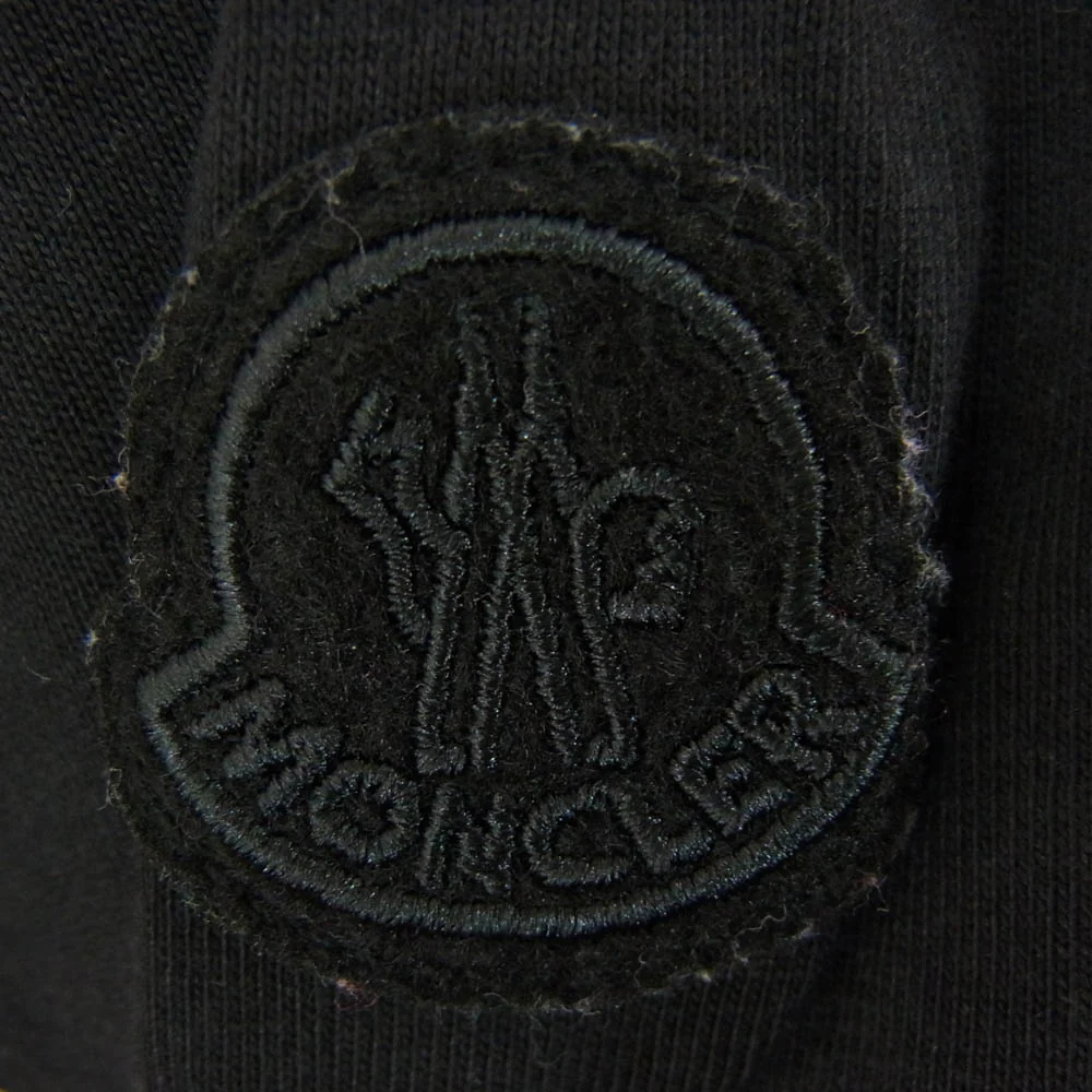 MONCLER ã¢ã³ã¯ã¬ãŒã« 25SS K10918C00052 89AJS SS T-SHIRT ã¯ããã³ä» ããŽããªã³ã Tã·ã£ã åè¢ã«ãããœãŒ ãã©ãã¯ç³» Sãäžå€ã - Image 4