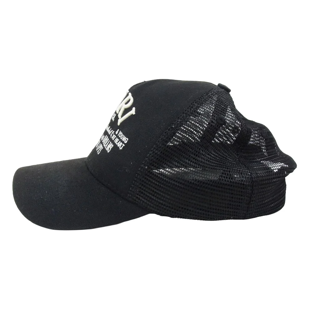 AMIRI アミリ 24AW SRPXMAH001SMRHDF0 Arts District Trucker Hat ロゴ刺繍 メッシュ キャップ トラッカー キャップ 帽子 ブラック系【中古】 - Image 2