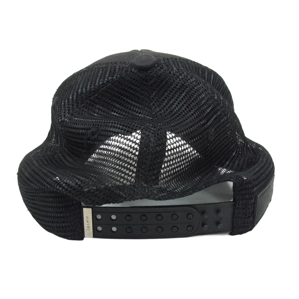 AMIRI アミリ 24AW SRPXMAH001SMRHDF0 Arts District Trucker Hat ロゴ刺繍 メッシュ キャップ トラッカー キャップ 帽子 ブラック系【中古】 - Image 3