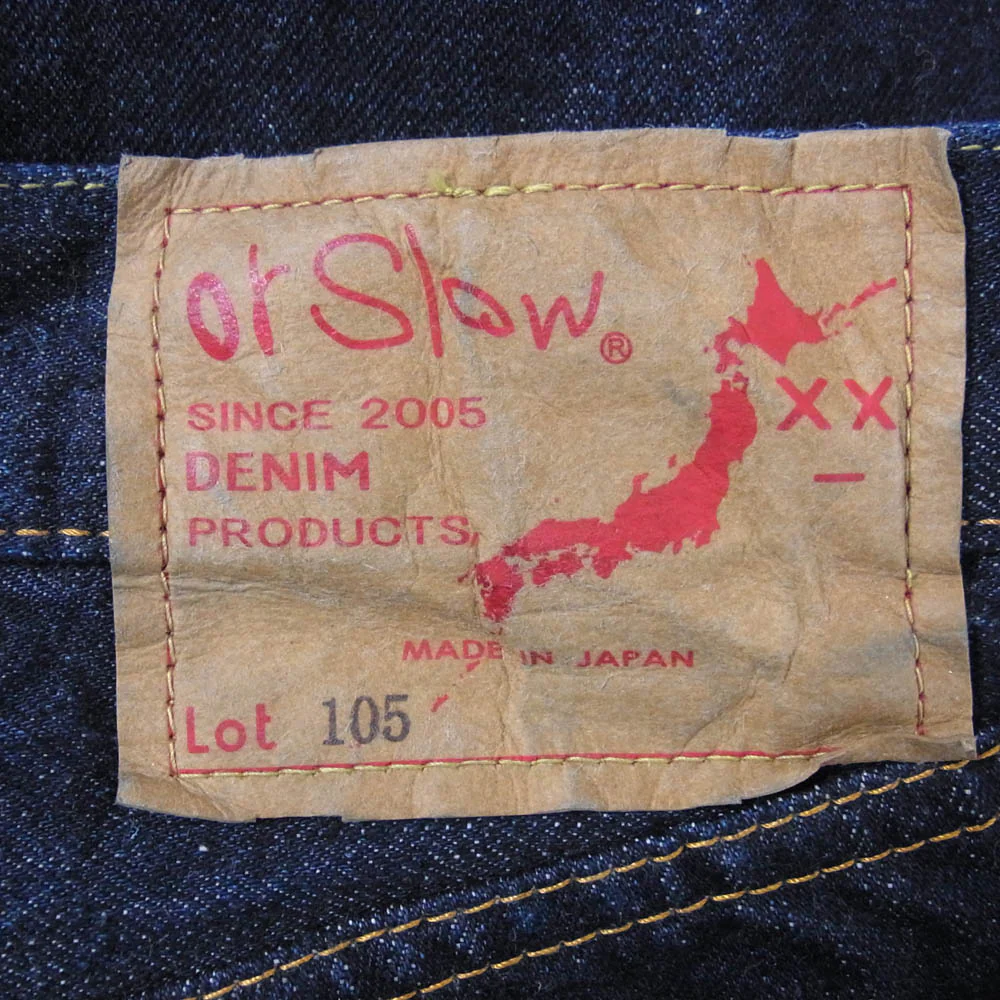 orSlow オアスロウ 105 ボタンフライ ジーンズ デニム パンツ インディゴブルー系 M【中古】 - Image 3