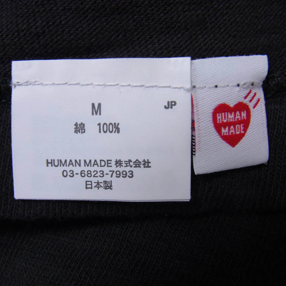 HUMAN MADE ヒューマンメイド J0058 GRAPHIC T-SHIRT グラフィック 半袖 Tシャツ ブラック系 M【中古】 - Image 4