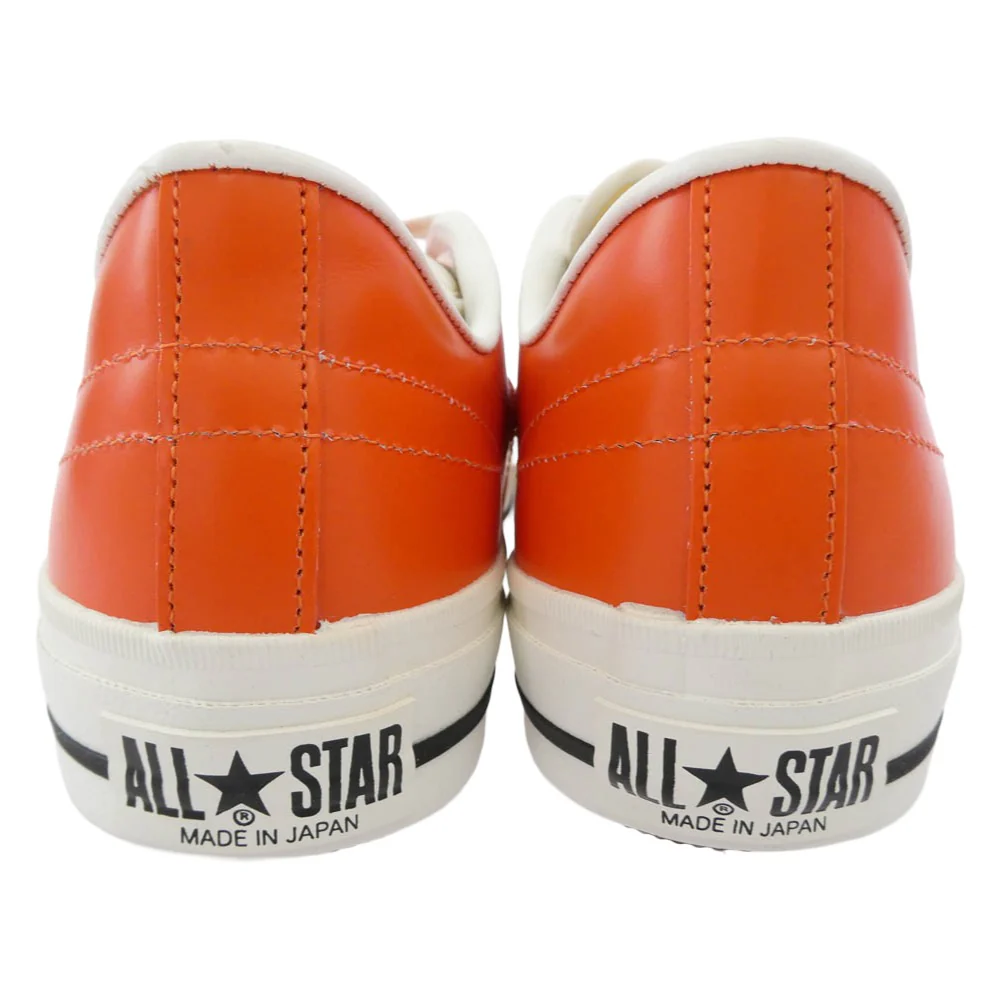 CONVERSE コンバース ONE STAR J ORANGE ワンスター オレンジ レザー スニーカー オレンジ系 US8.5(27cm)【極上美品】【中古】 - Image 3