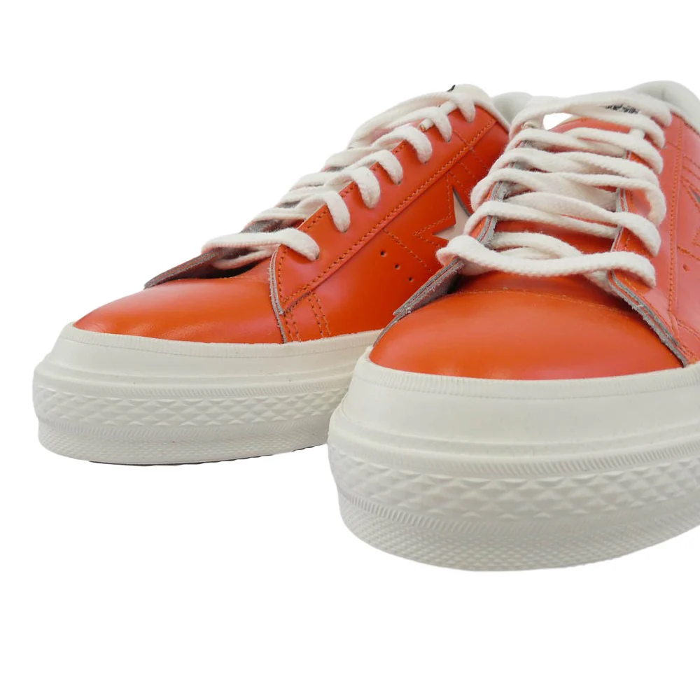 CONVERSE コンバース ONE STAR J ORANGE ワンスター オレンジ レザー スニーカー オレンジ系 US8.5(27cm)【極上美品】【中古】 - Image 4
