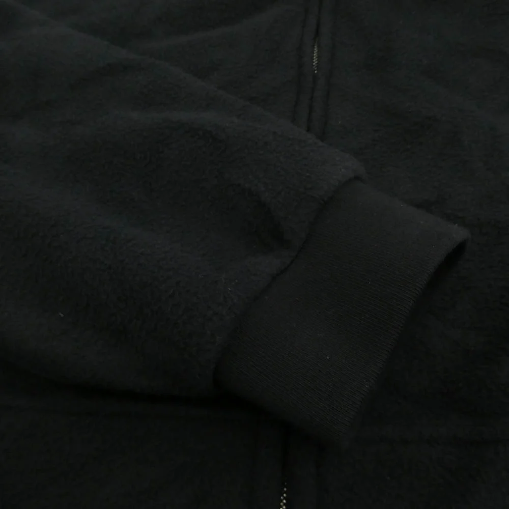 BALENCIAGA バレンシアガ 768694 TRVZ8 OUTERWEAR ZIP-UP HOODIE ボア フリース ジップアップ バックロゴジャケット ブラック系 3【新古品】【未使用】【中古】 - Image 4