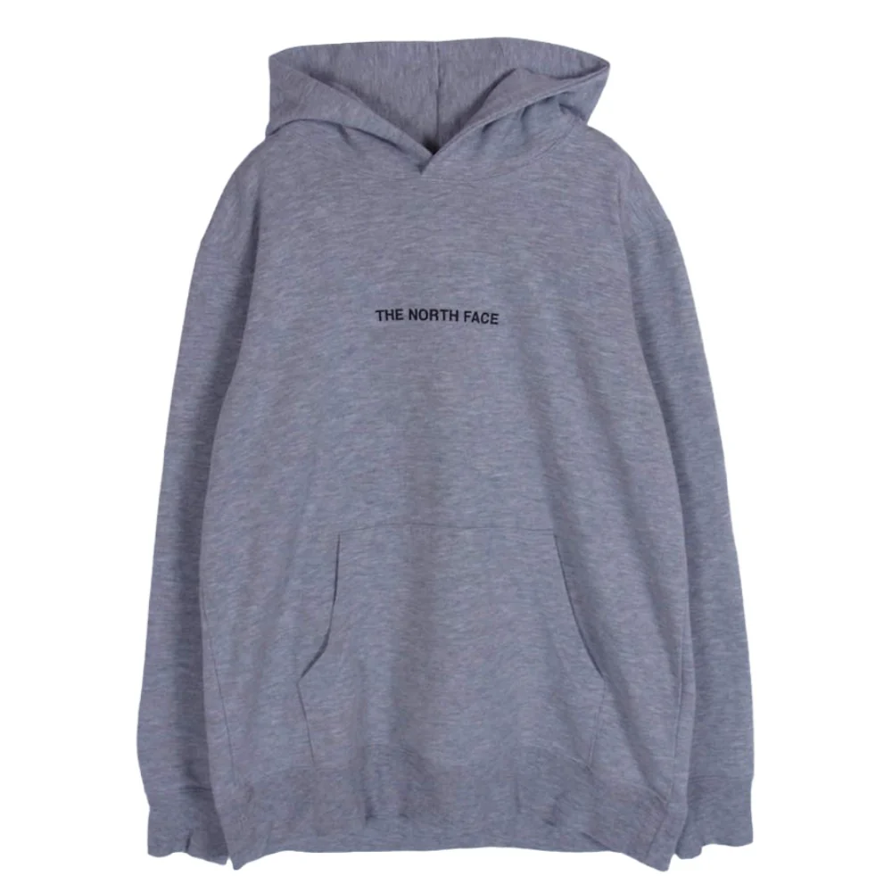 THE NORTH FACE ノースフェイス NT61710Z Hooded Sweatshirt プルオーバー フーディー パーカー グレー系 S【中古】