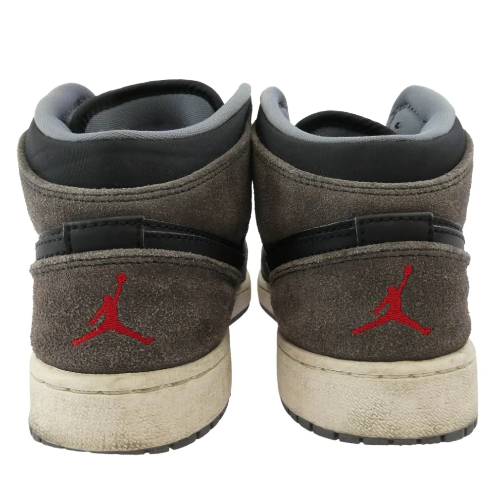 NIKE ナイキ 554725-018 AIR JORDAN 1 MID エアジョーダン ミッド スニーカー チャコール系 24.5cm【中古】 - Image 3