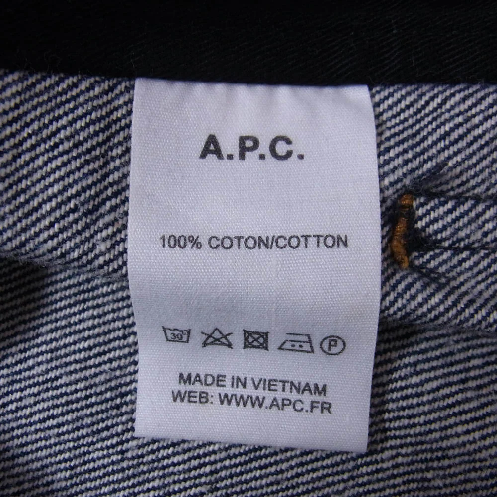 A.P.C. アーペーセー 2ndタイプ Gジャン デニム ジャケット インディゴブルー系 XS【中古】 - Image 6